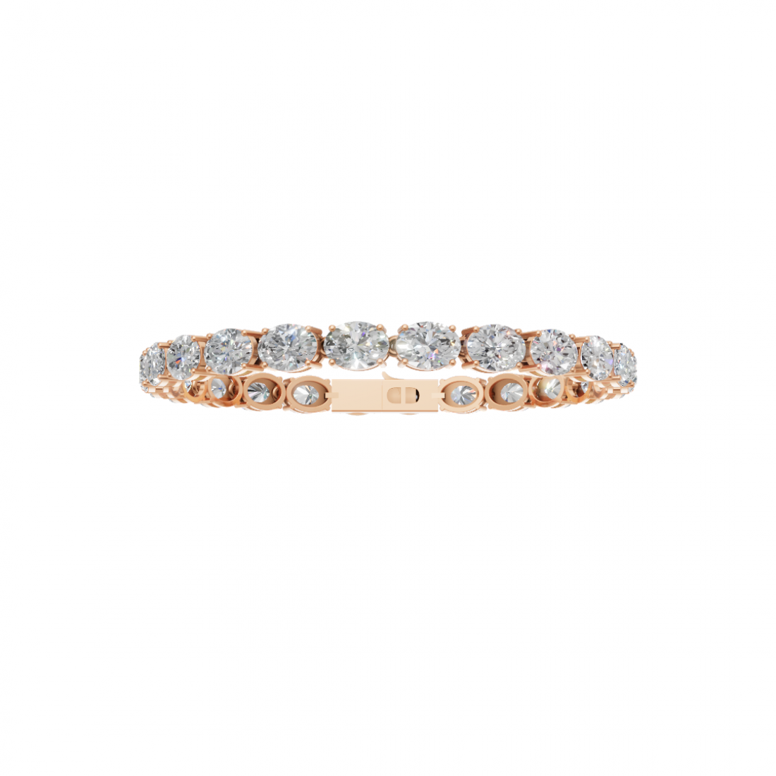 Classic Oval Cut Diamond Tennis Bracelet
