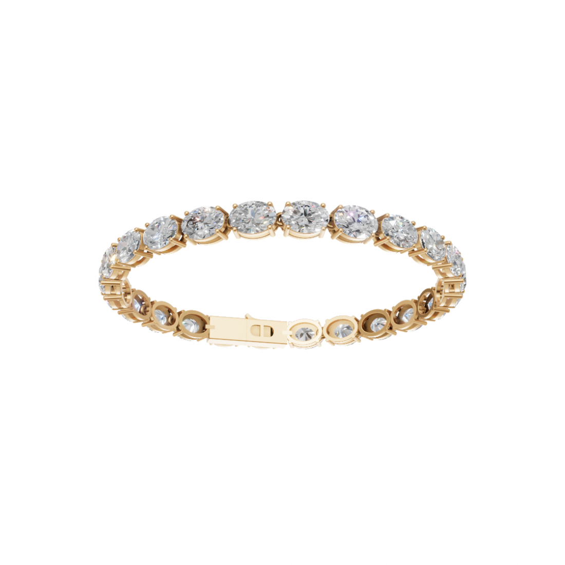 Classic Oval Cut Diamond Tennis Bracelet