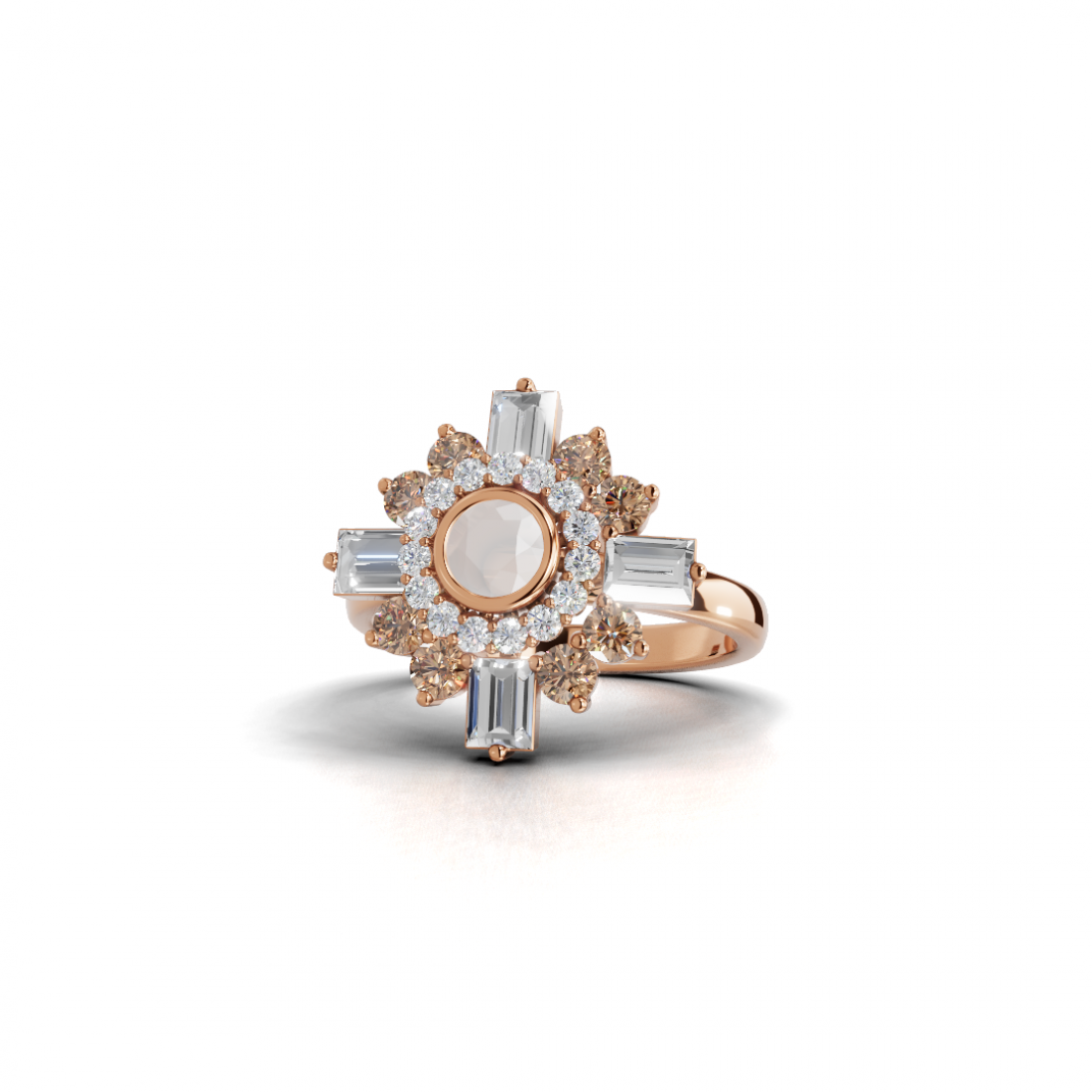 Victorian Diamond and Opal Ring