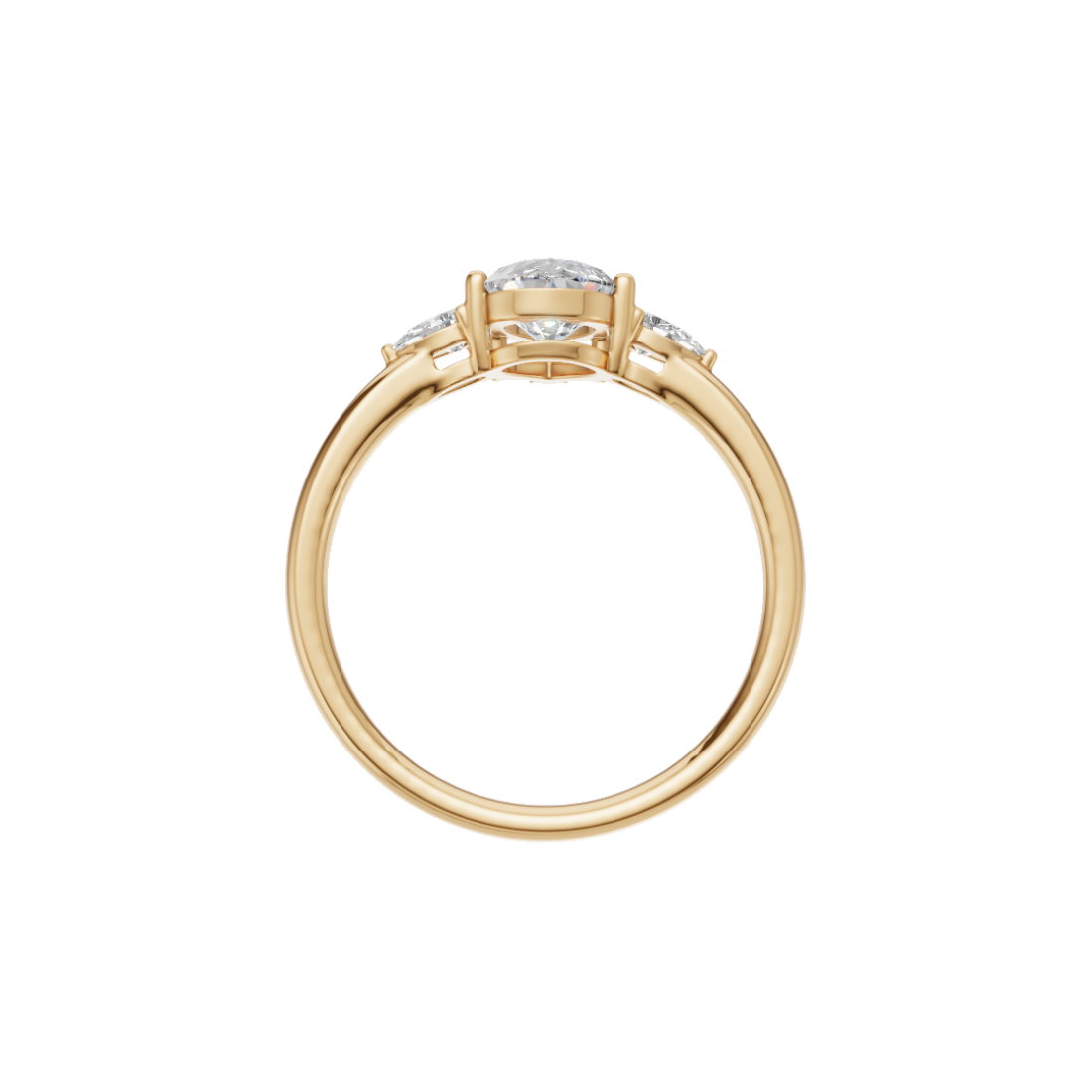 Trilogy Pear Diamond Ring 