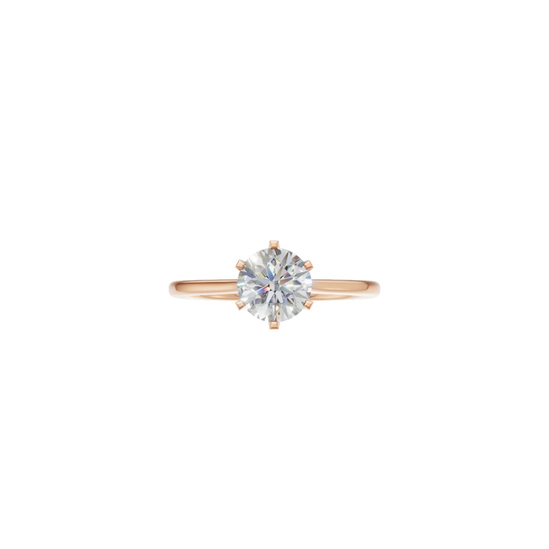 Classic Cut – Six-Prong Solitaire Ring