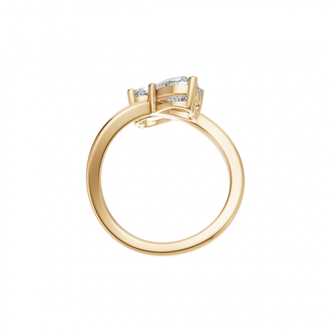 Toi Et Moi Heart-Shaped Ring