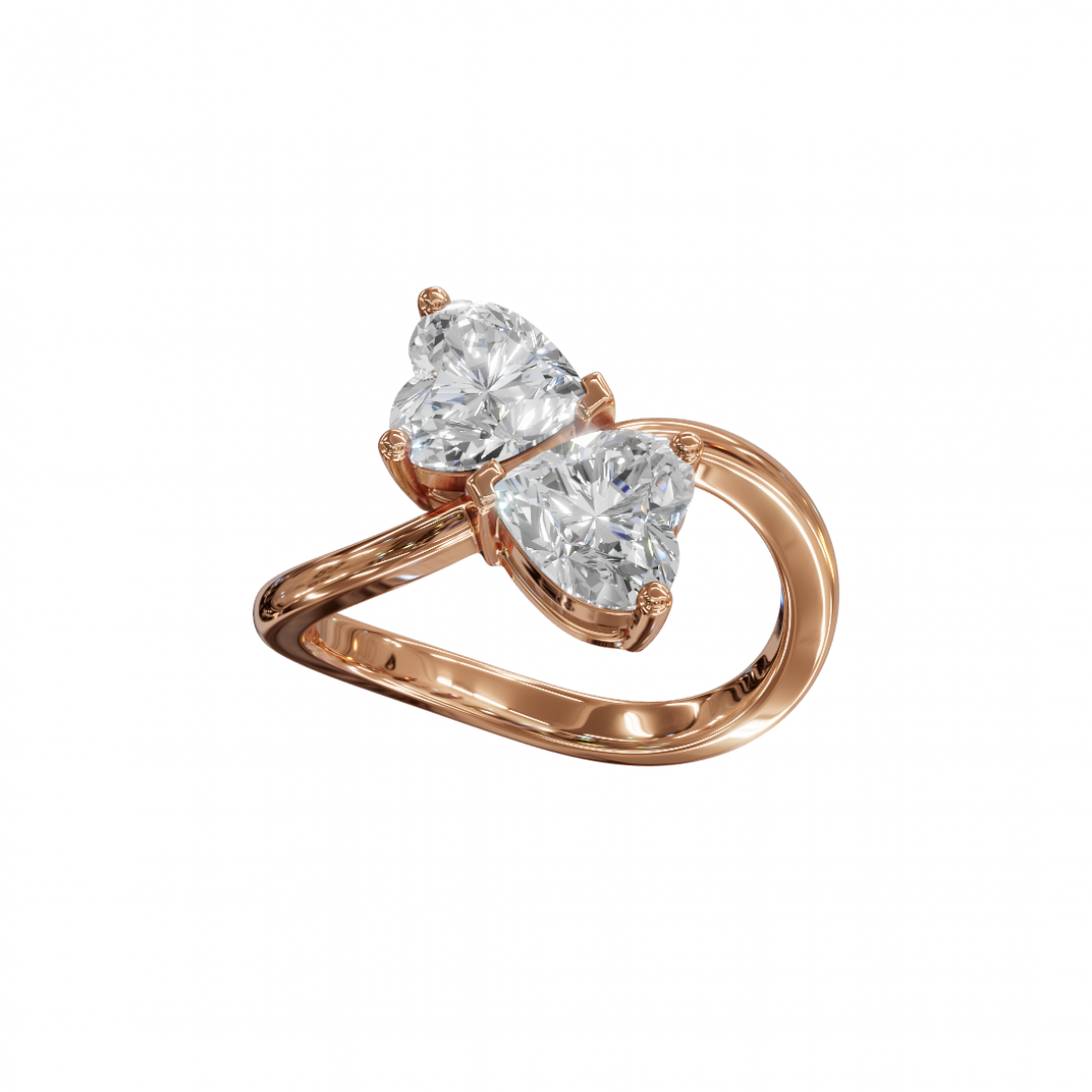 Toi Et Moi Heart-Shaped Ring