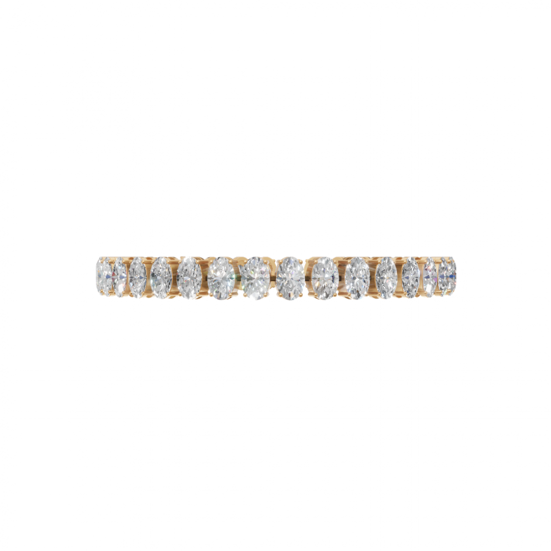 Oval-Cut Diamond Tennis Bracelet