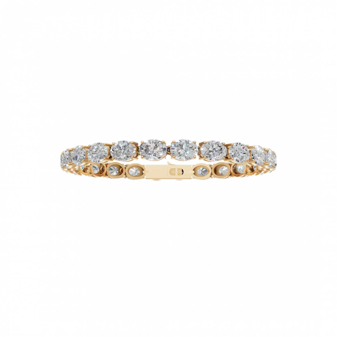 Classic Oval Cut Diamond Tennis Bracelet