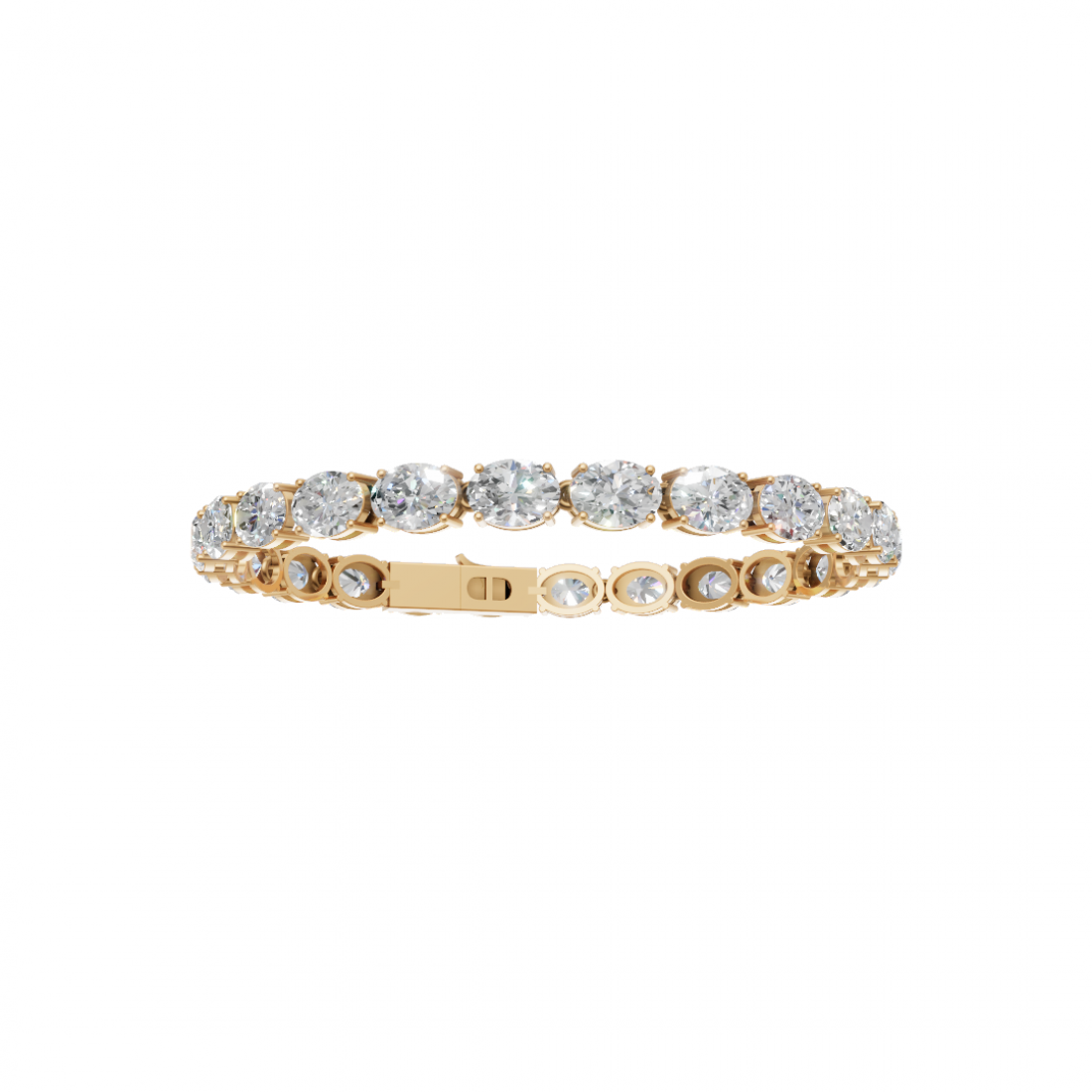 Classic Oval Cut Diamond Tennis Bracelet