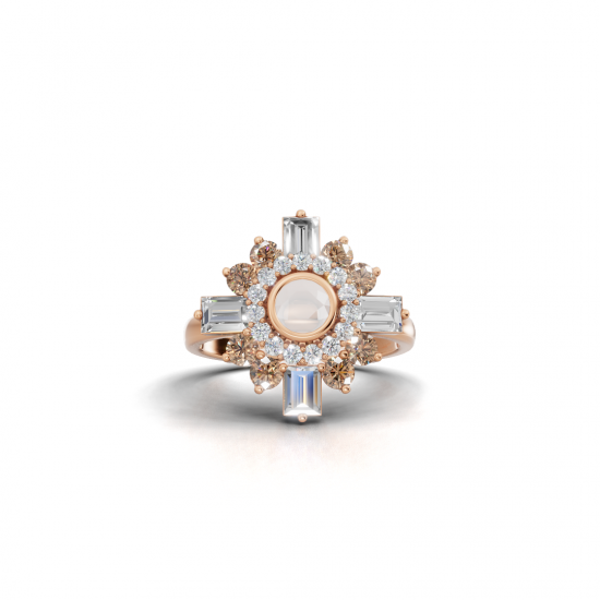 Victorian Diamond and Opal Ring