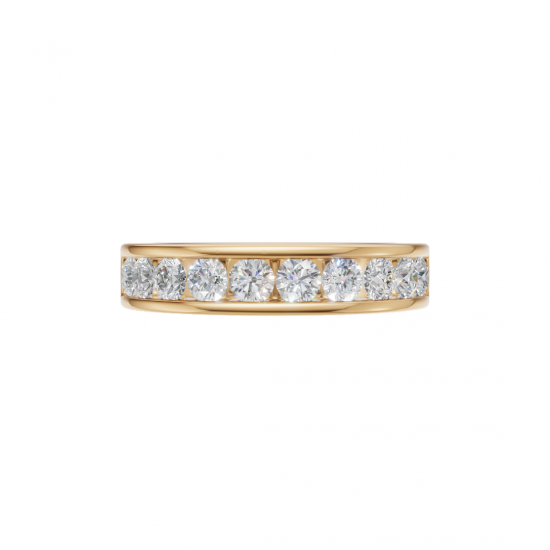 Channel-Set Round Diamond Eternity Band