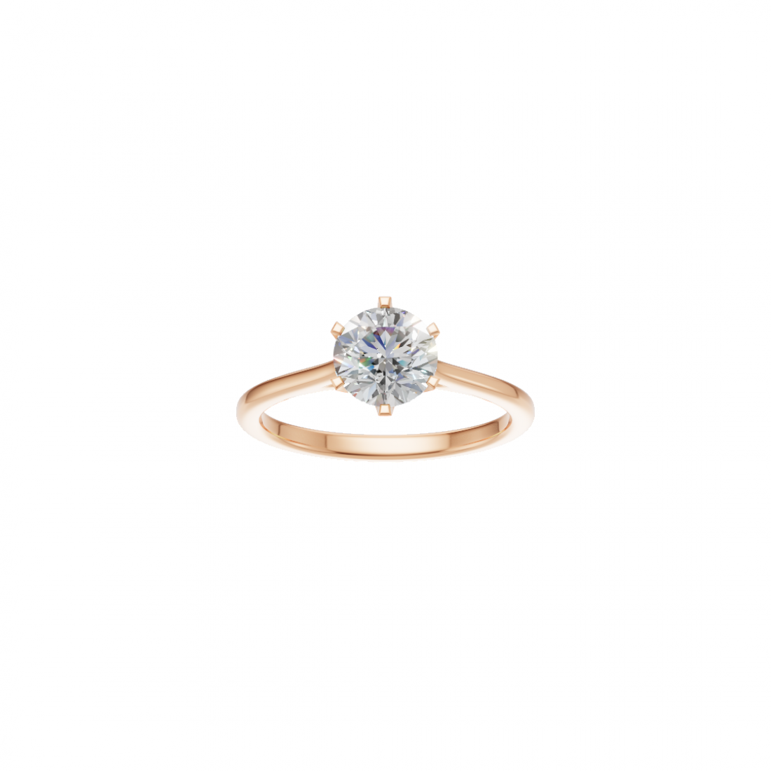 Classic Cut – Six-Prong Solitaire Ring