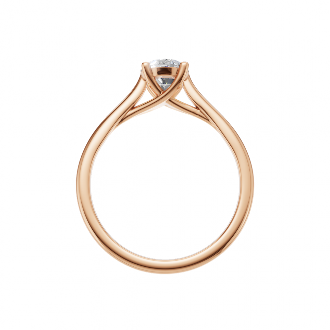 Oval-Cut Solitaire Diamond Ring