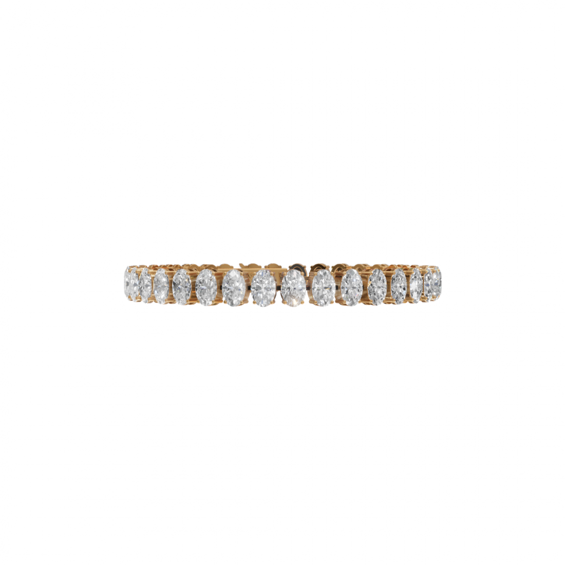 Oval-Cut Diamond Tennis Bracelet