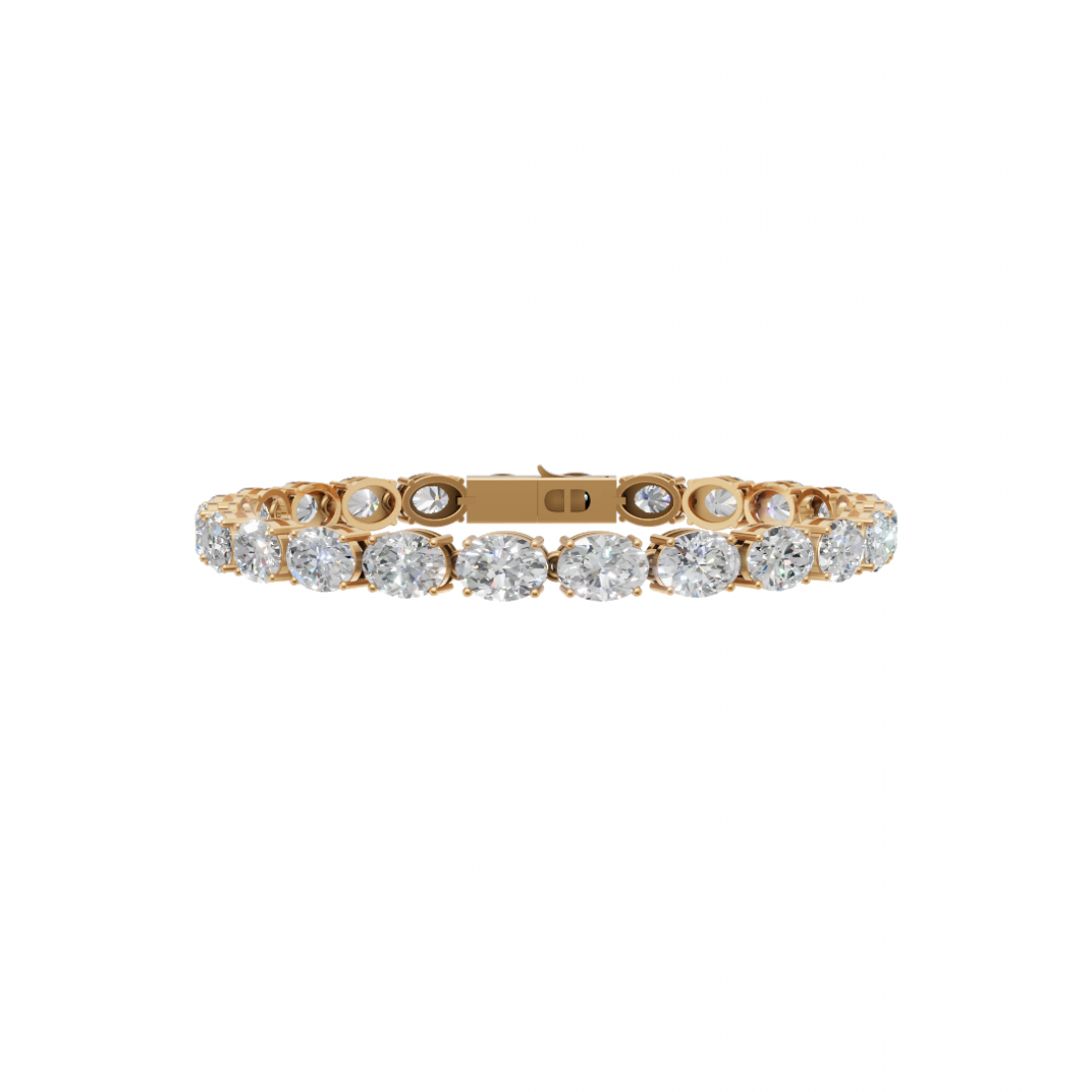Classic Oval Cut Diamond Tennis Bracelet