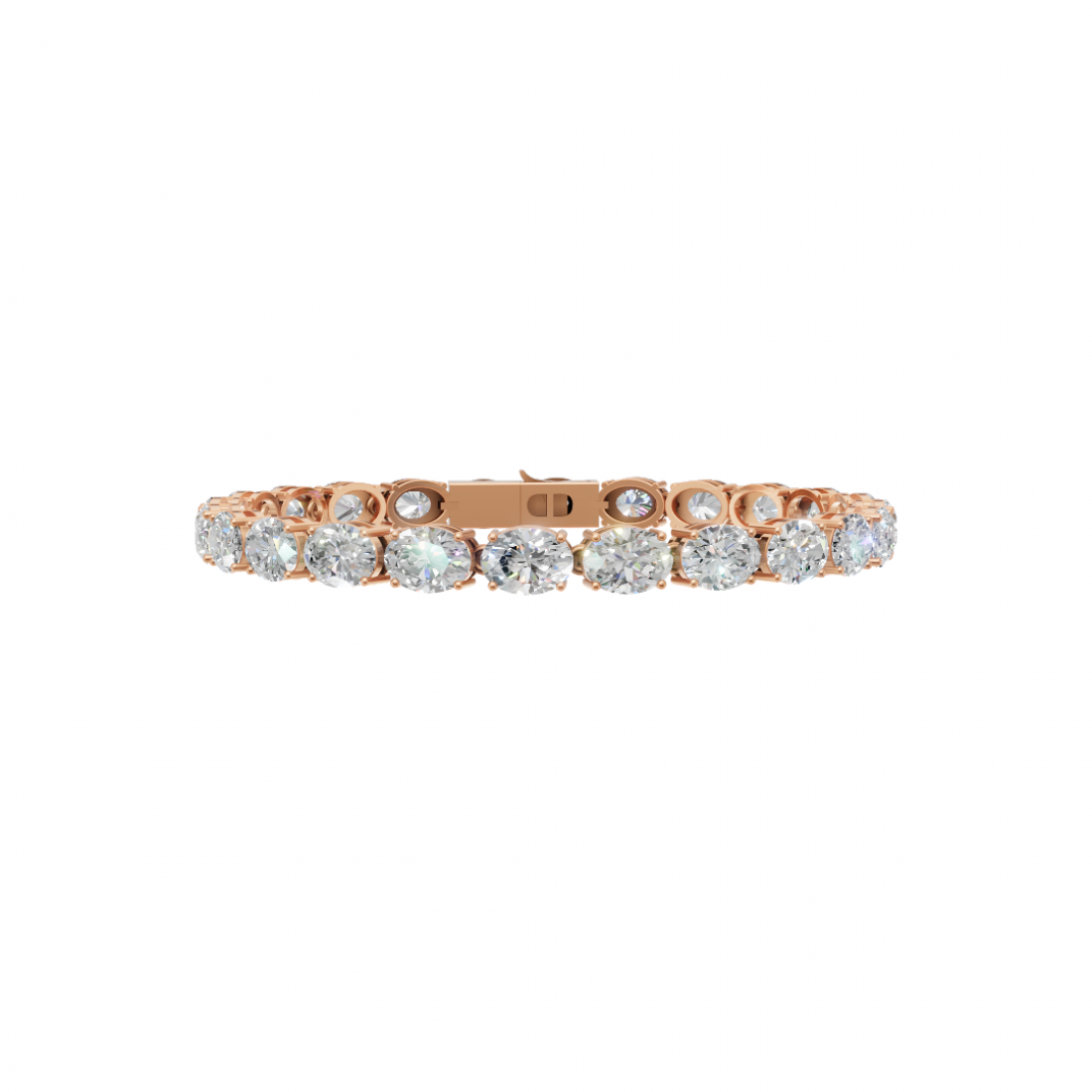 Classic Oval Cut Diamond Tennis Bracelet