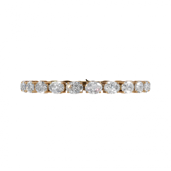 Classic Oval Cut Diamond Tennis Bracelet