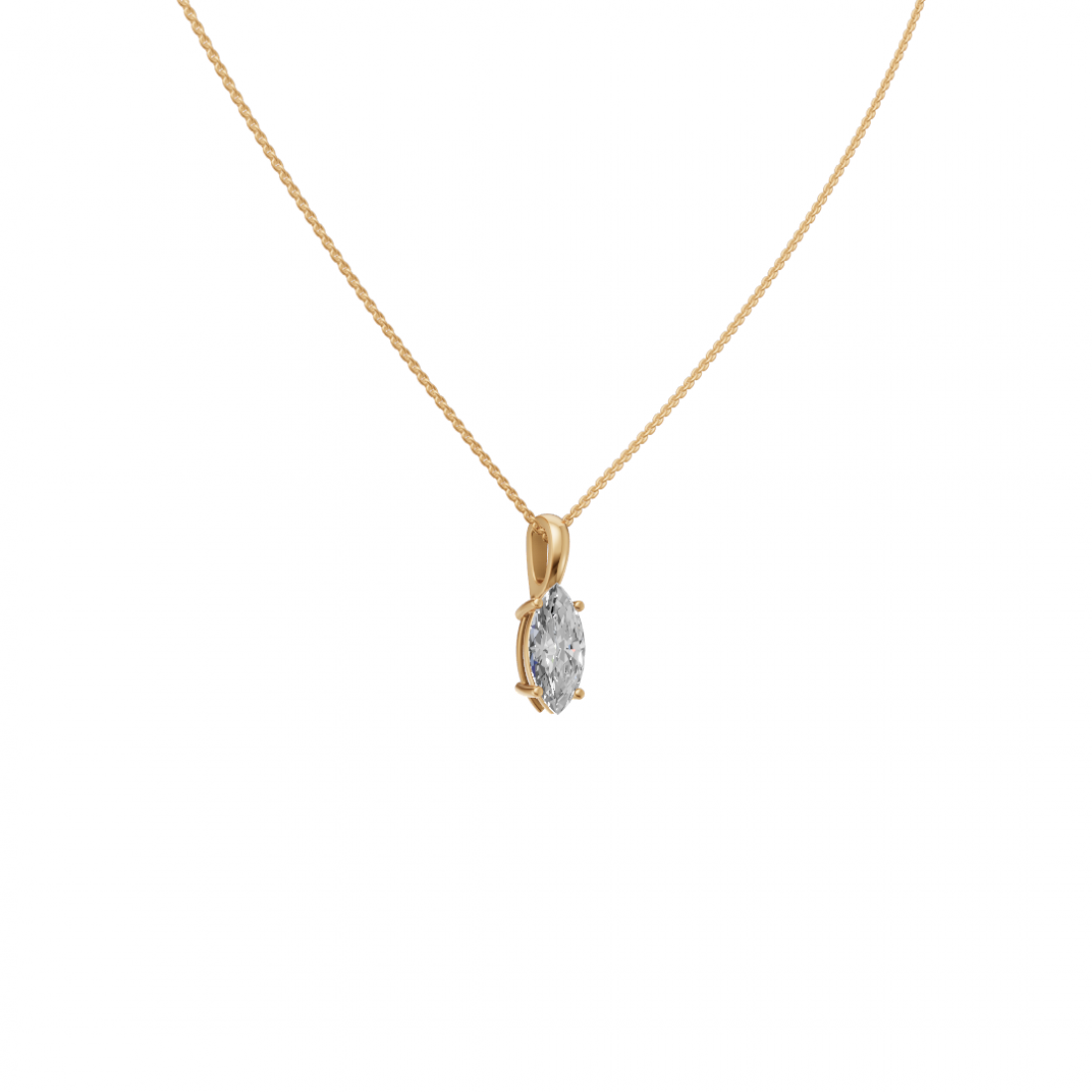 Marquise Cut Diamond Pendant