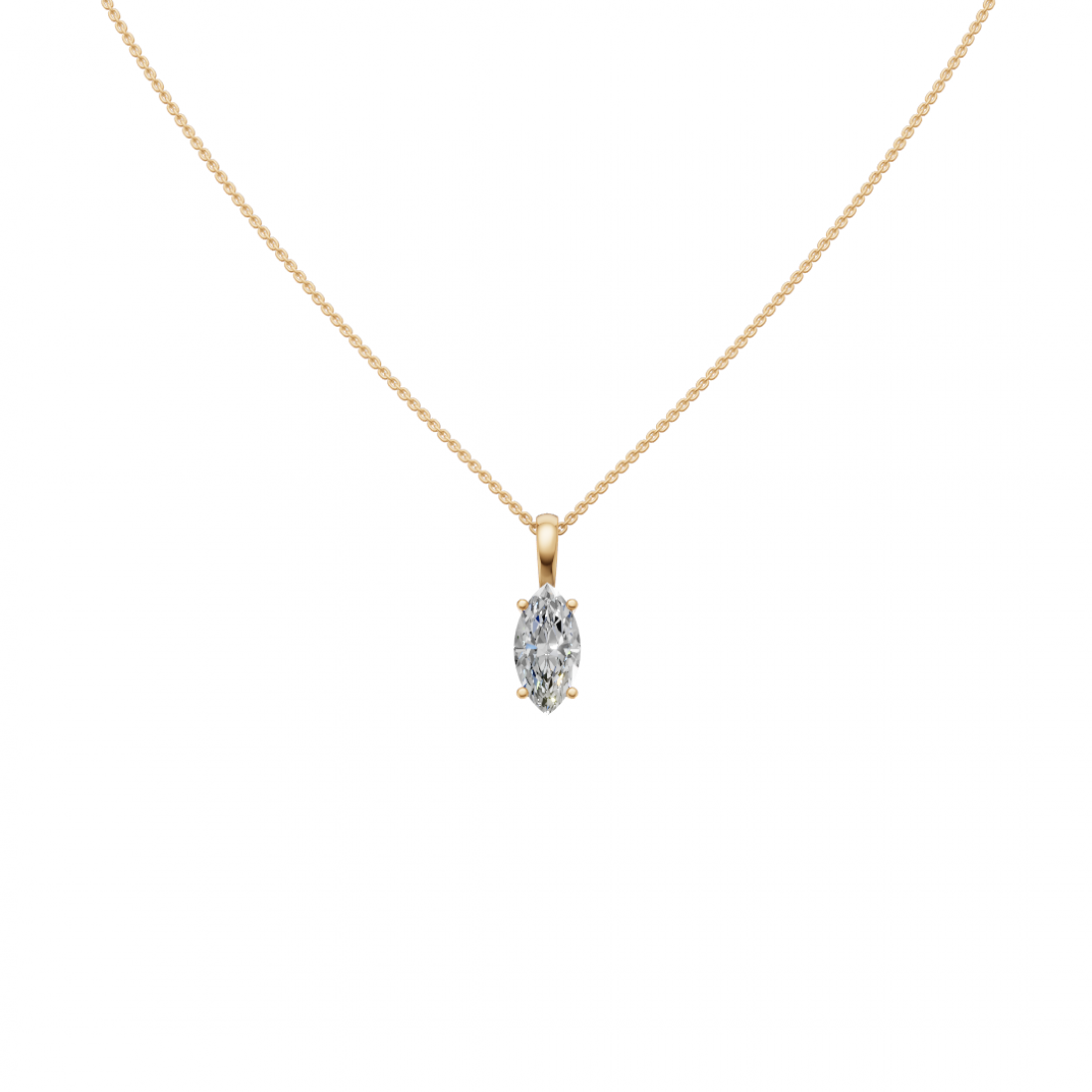 Marquise Cut Diamond Pendant