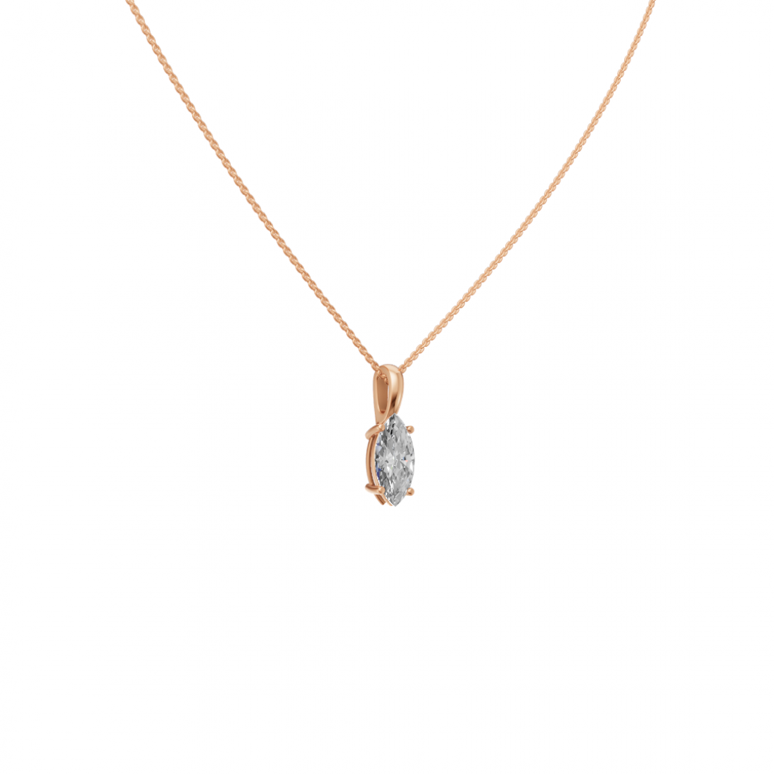 Marquise Cut Diamond Pendant