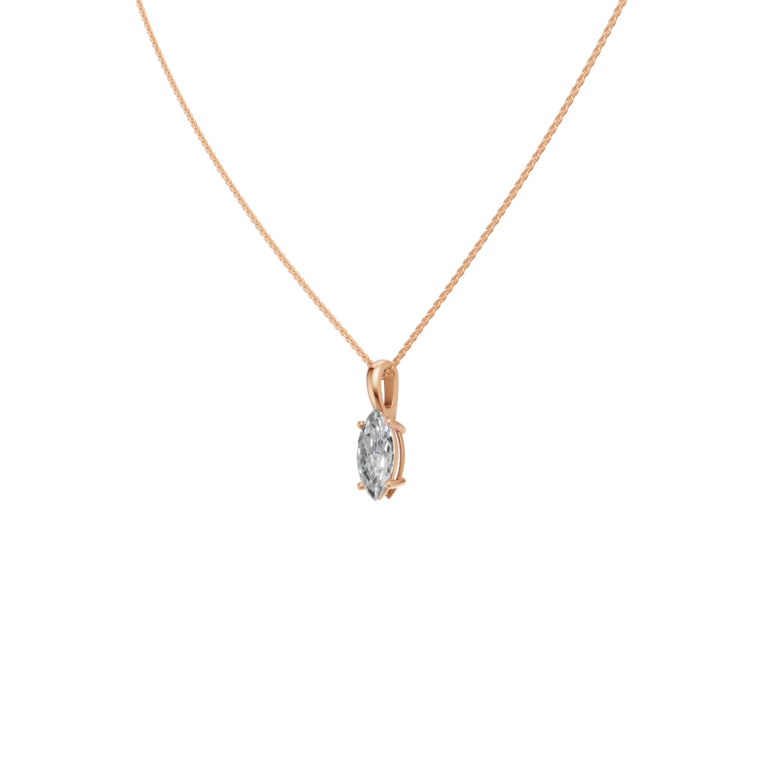 Marquise Cut Diamond Pendant