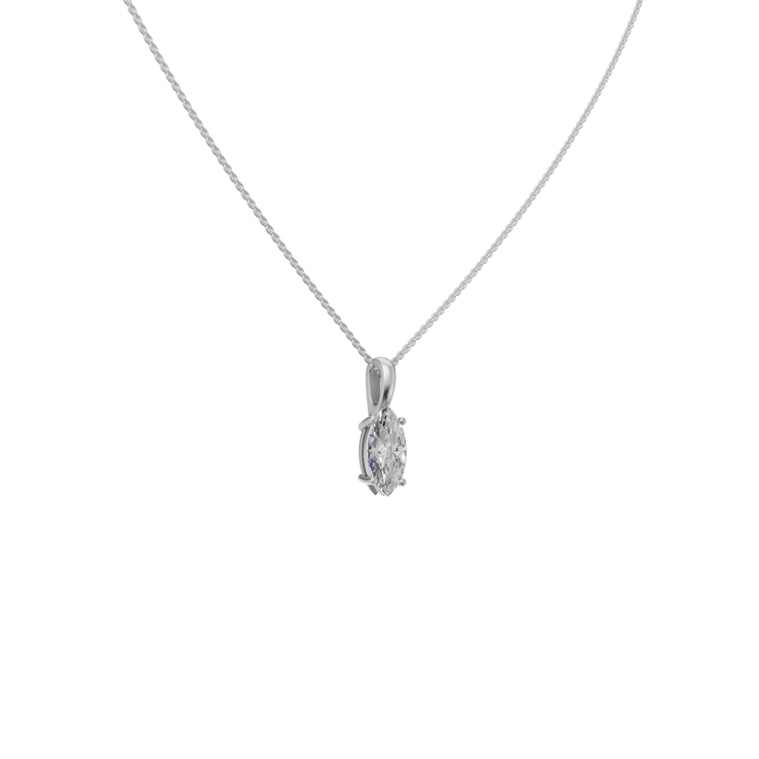 Marquise Cut Diamond Pendant