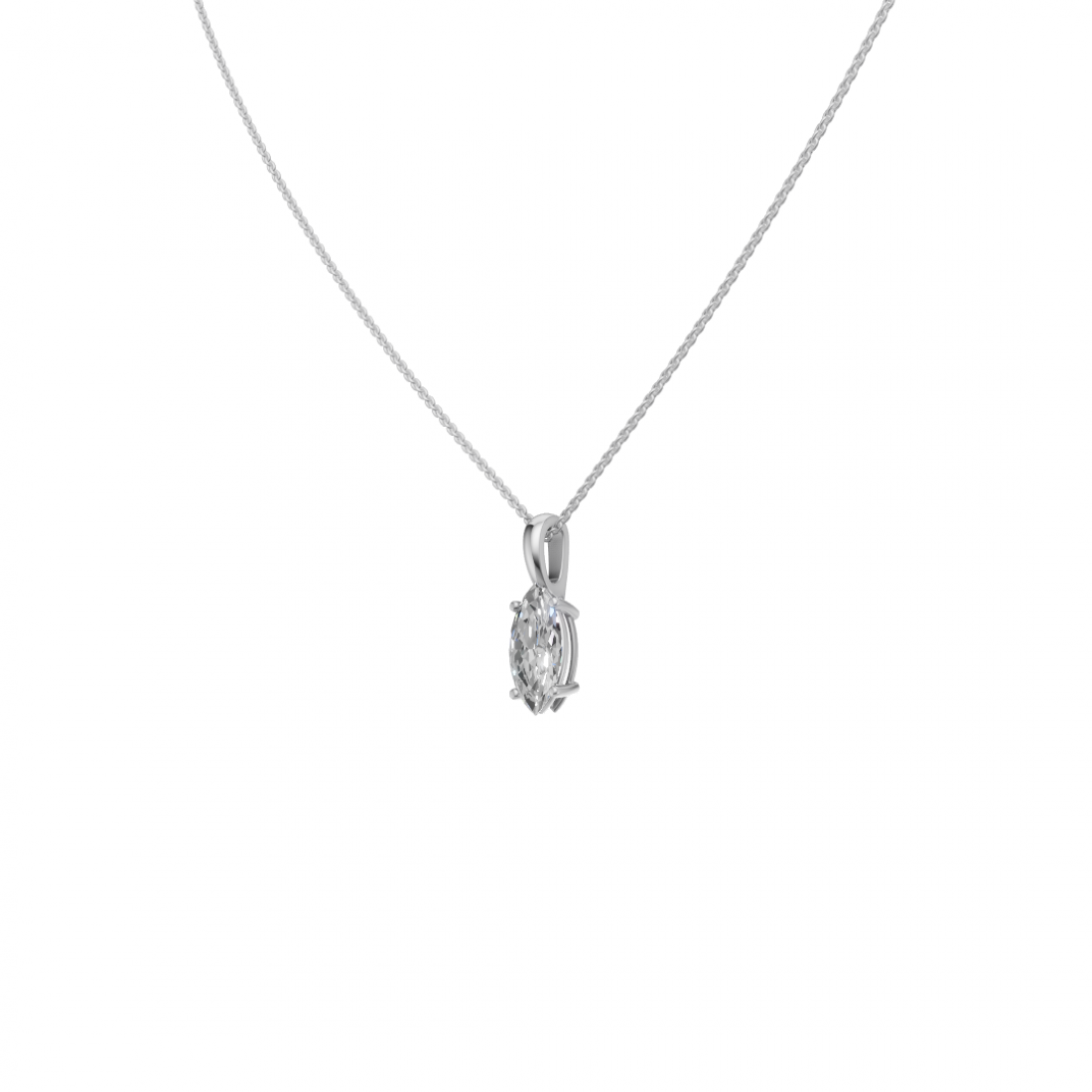 Marquise Cut Diamond Pendant