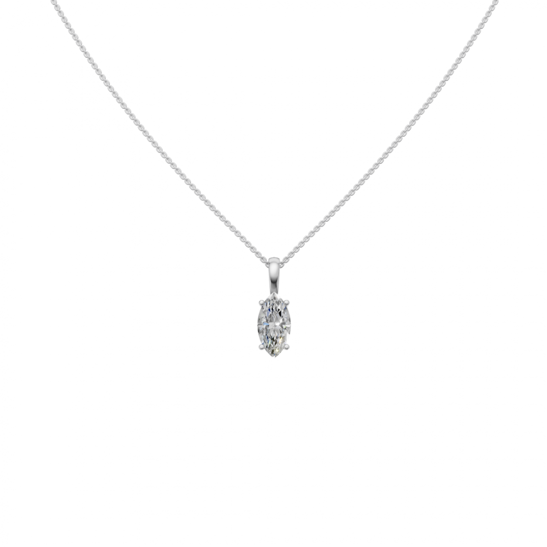 Marquise Cut Diamond Pendant