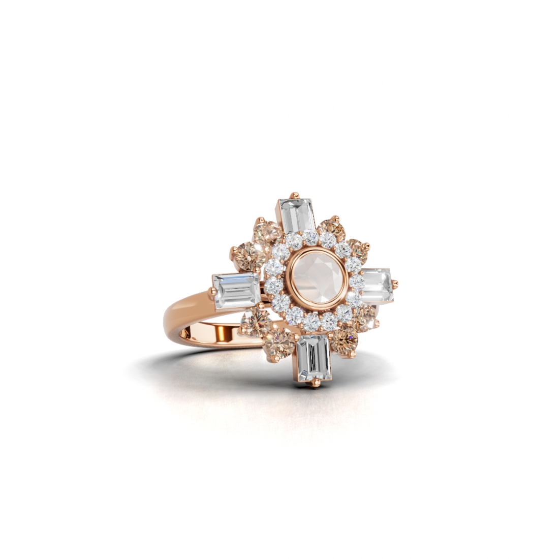 Victorian Diamond and Opal Ring