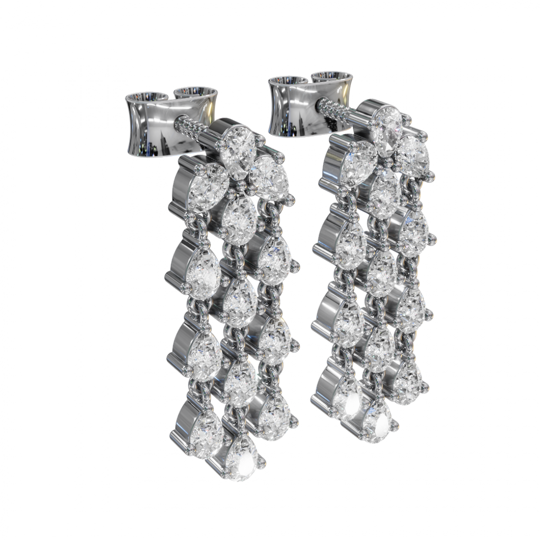 Cascading Radiance Diamond Earrings