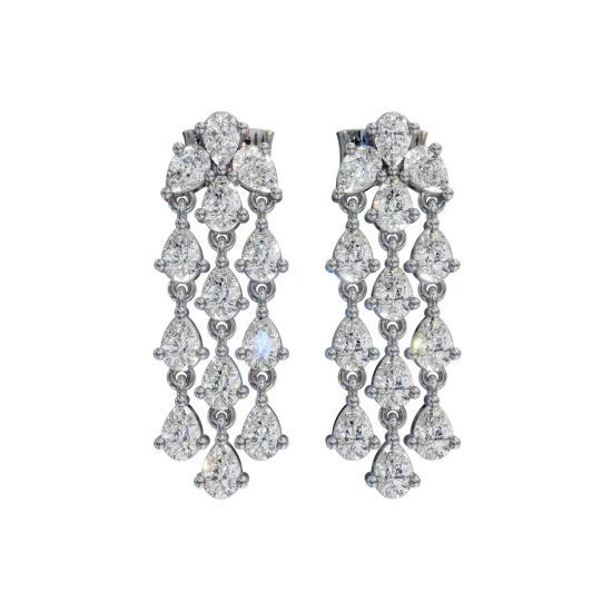 Cascading Radiance Diamond Earrings