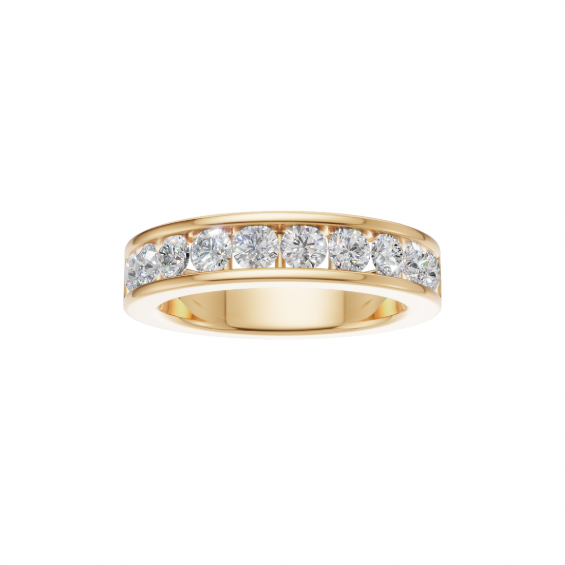 Channel-Set Round Diamond Eternity Band Channel-Set Round Diamond Eternity Band