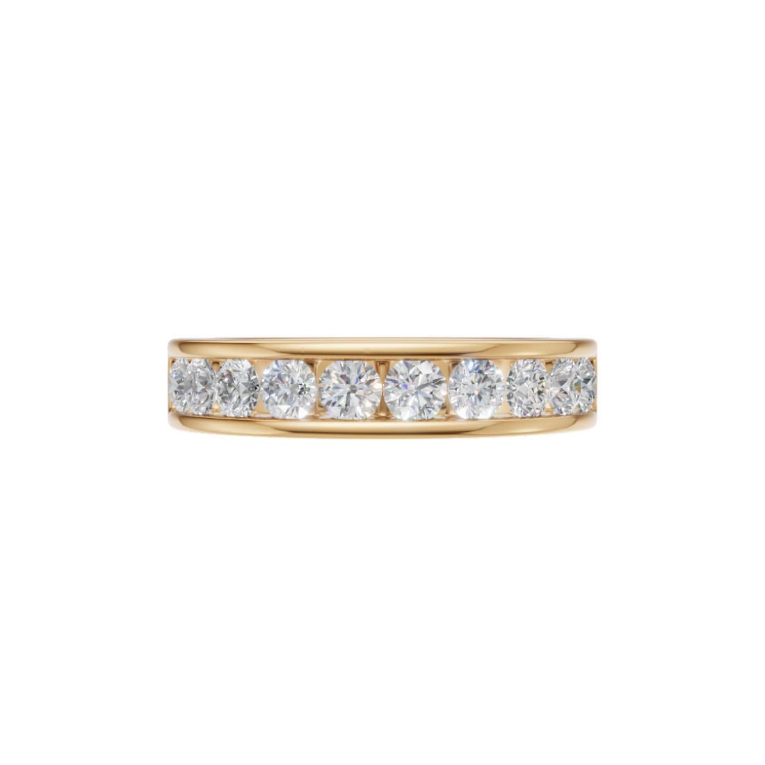 Channel-Set Round Diamond Eternity Band Channel-Set Round Diamond Eternity Band