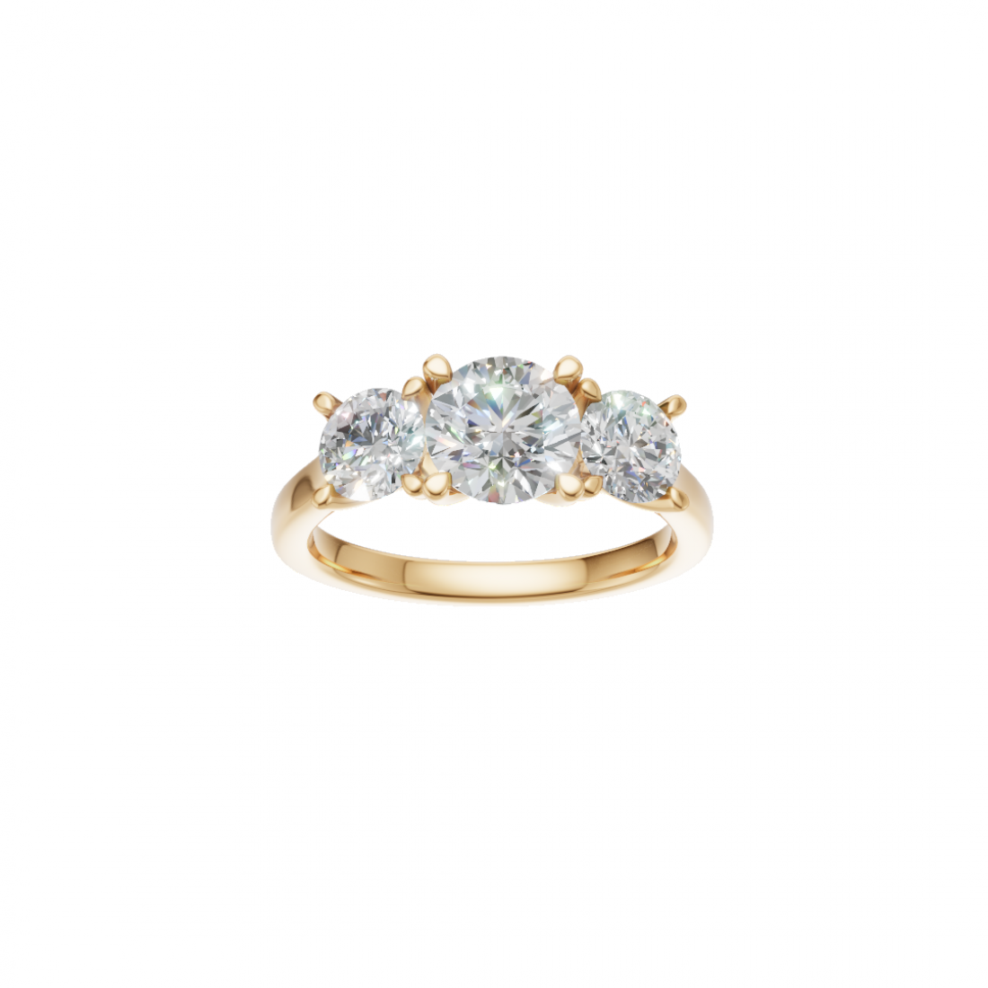Trilogy – Three-Stone Round Diamond Ring Trilogy – Three-Stone Round Diamond Ring