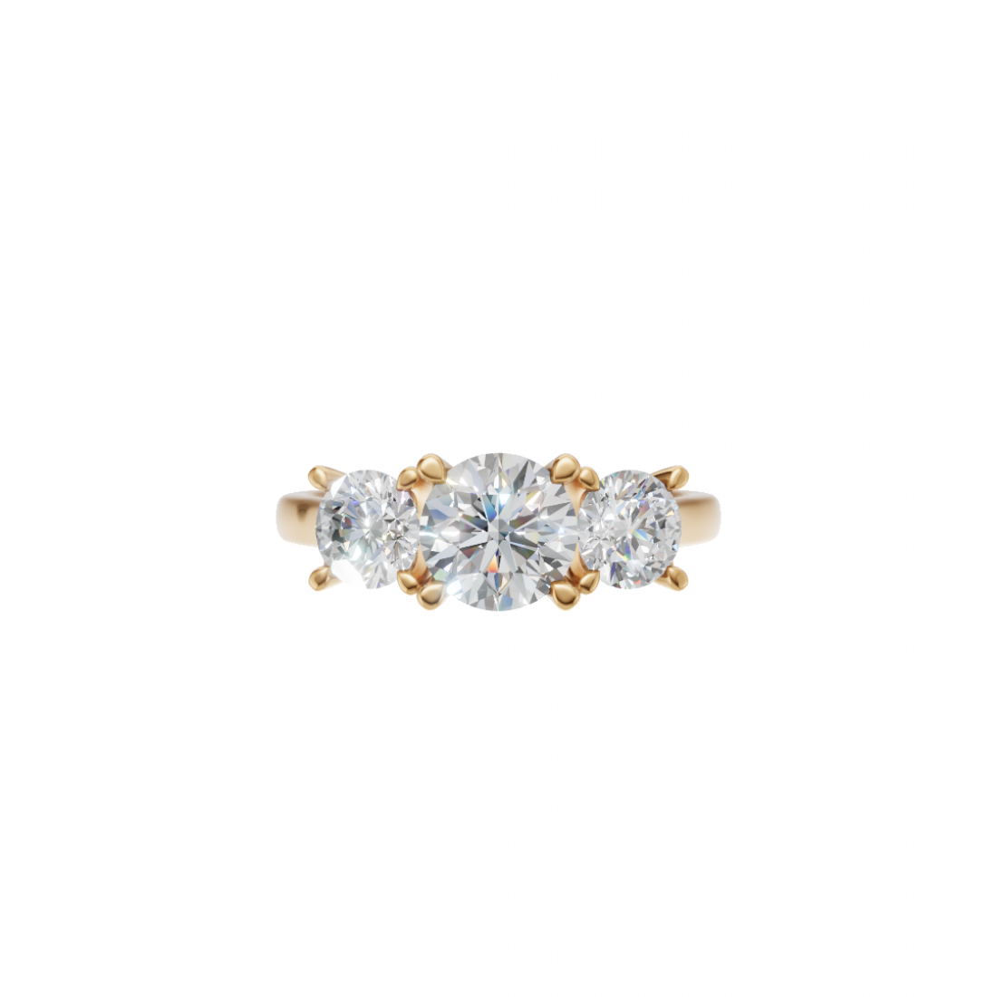 Trilogy – Three-Stone Round Diamond Ring Trilogy – Three-Stone Round Diamond Ring