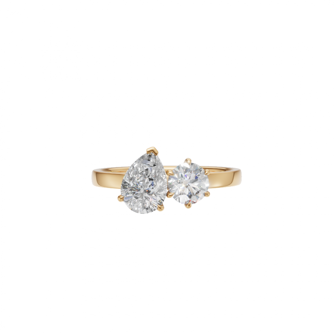 Toi Et Moi Pear and Round Diamond Ring Toi Et Moi Pear and Round Diamond Ring