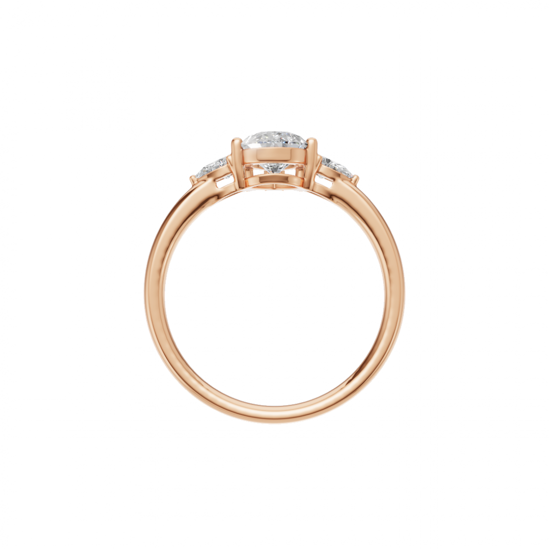 Trilogy Pear Diamond Ring 