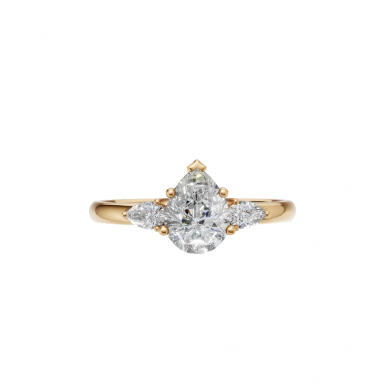 Trilogy Pear Diamond Ring 