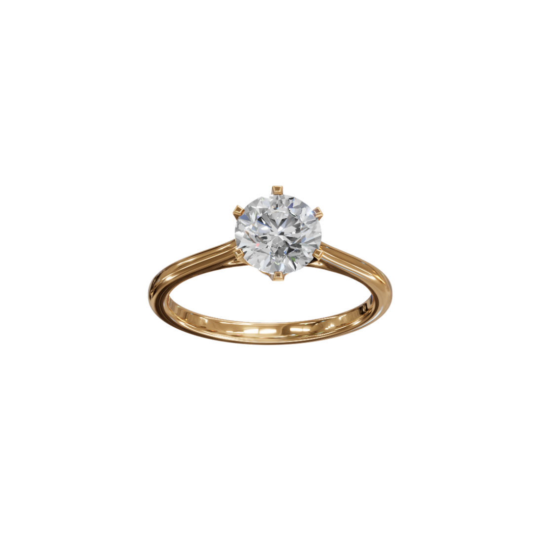 Classic Cut – Six-Prong Solitaire Ring