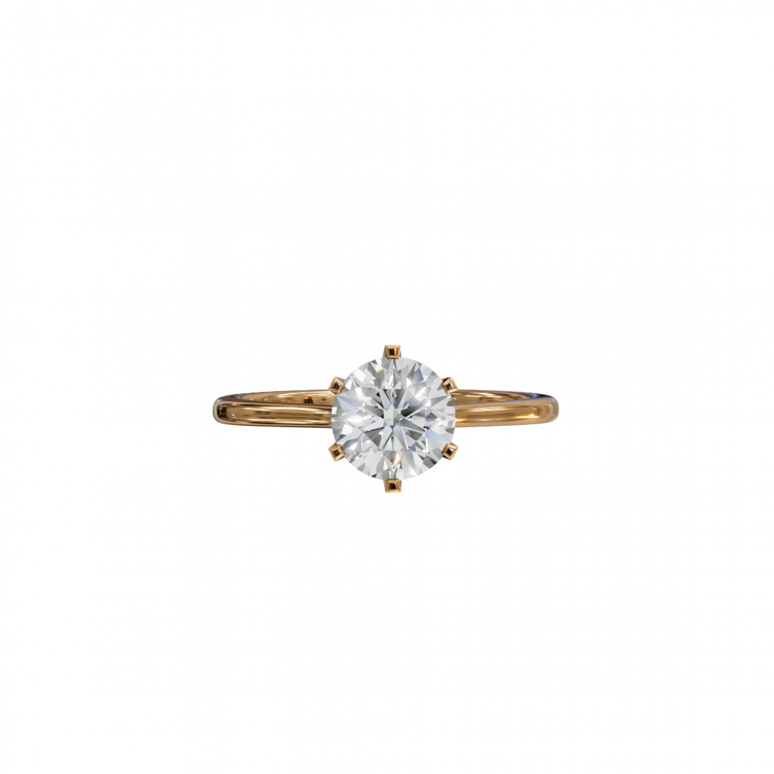 Classic Cut – Six-Prong Solitaire Ring