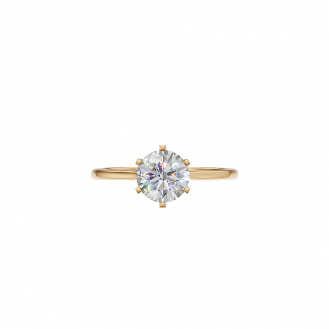 Classic Cut – Six-Prong Solitaire Ring