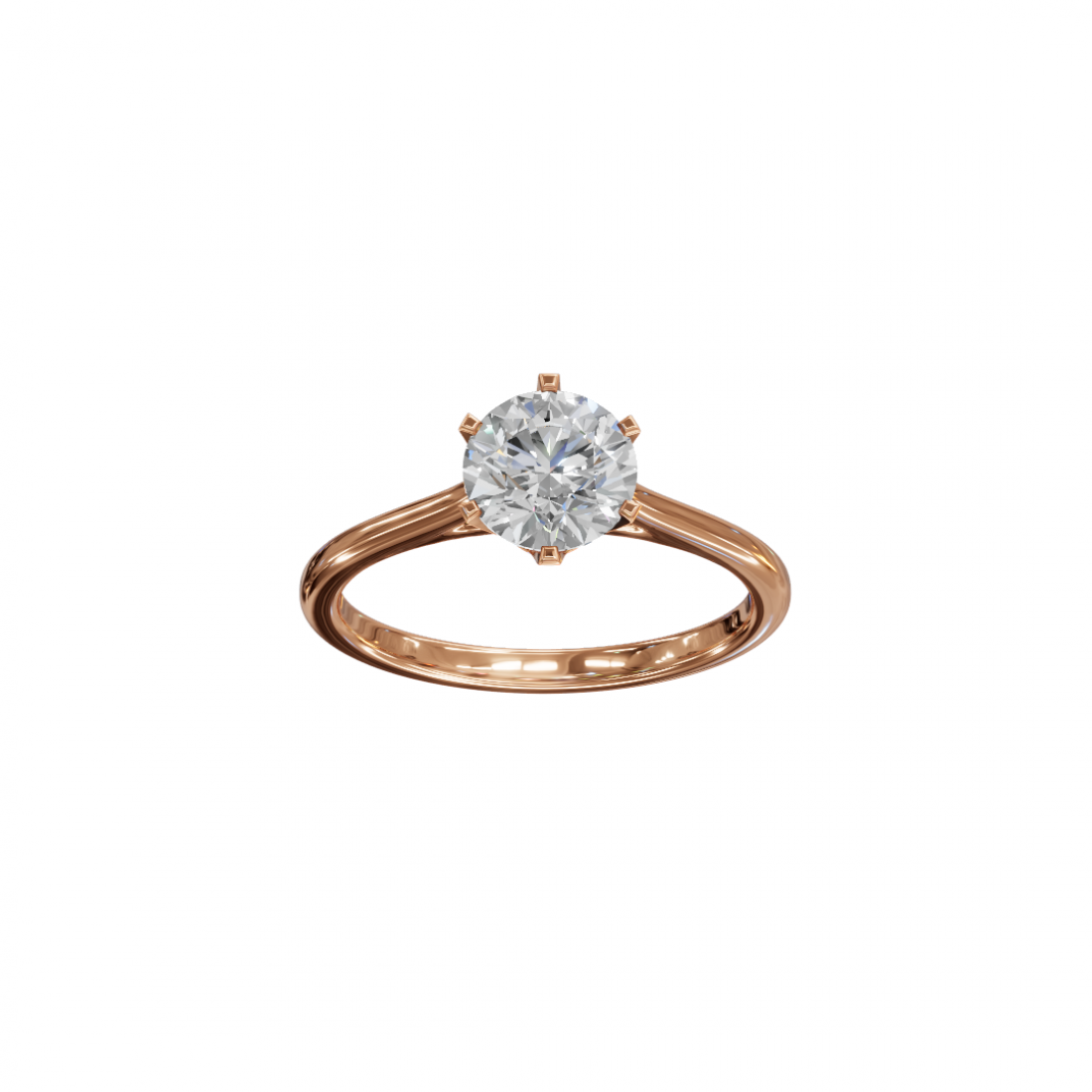 Classic Cut – Six-Prong Solitaire Ring