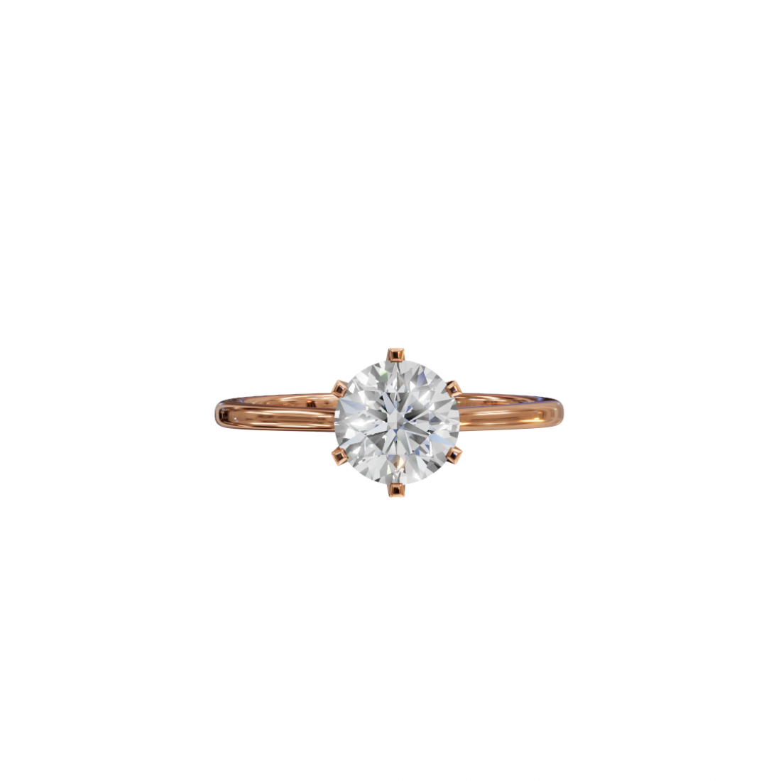 Classic Cut – Six-Prong Solitaire Ring