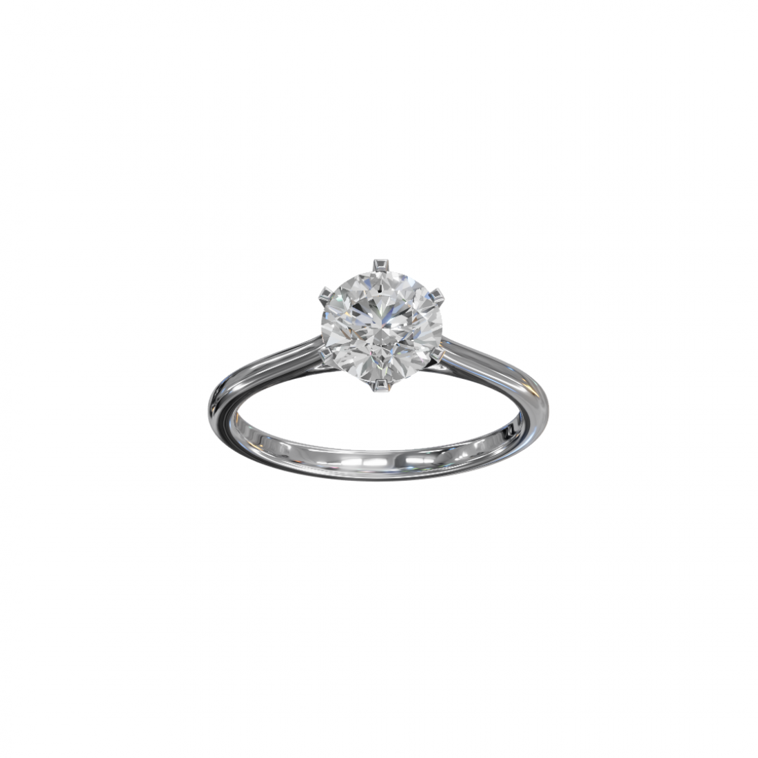 Classic Cut – Six-Prong Solitaire Ring