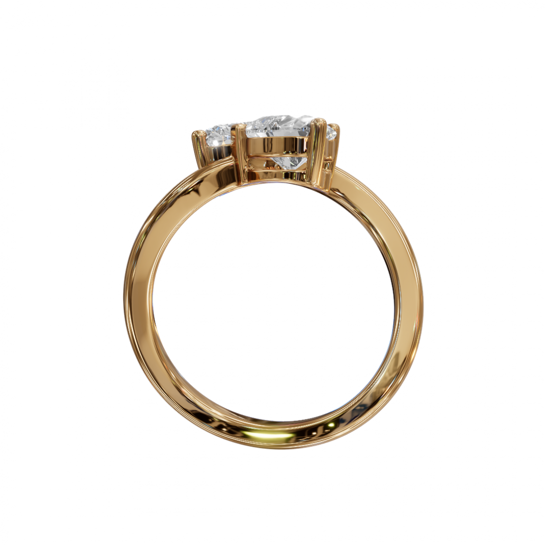 Toi Et Moi Heart-Shaped Ring