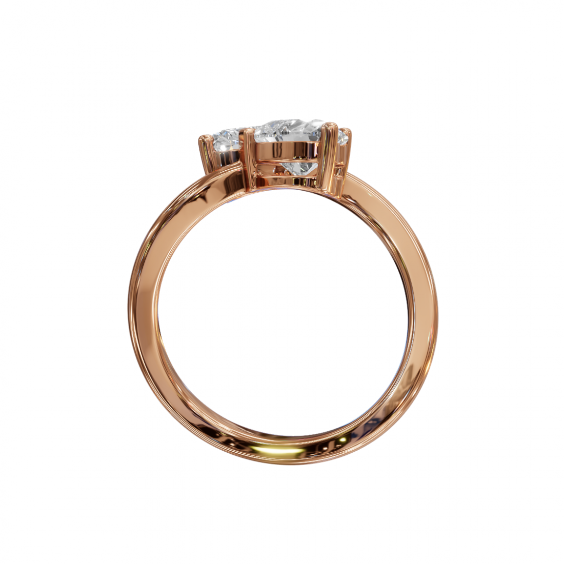 Toi Et Moi Heart-Shaped Ring