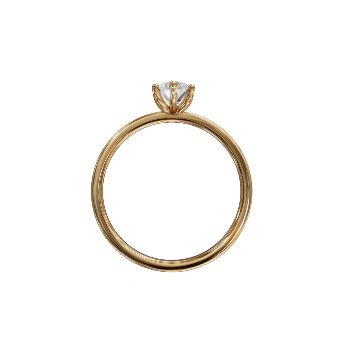 Six Prong Marquise Cut Diamond Ring