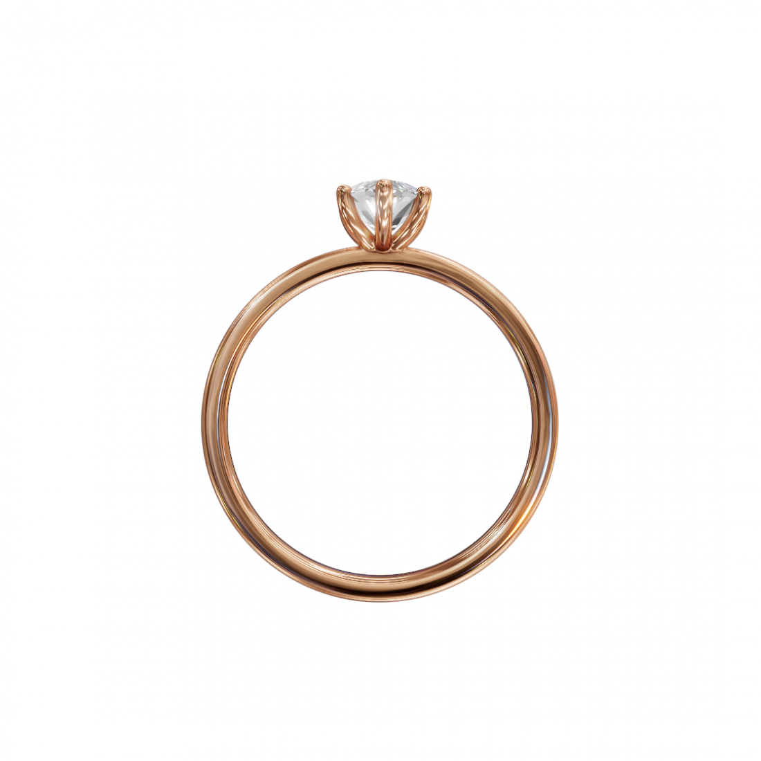 Six Prong Marquise Cut Diamond Ring