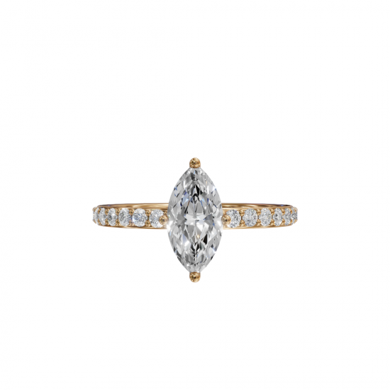 Marquise Diamond Pavé Band Ring