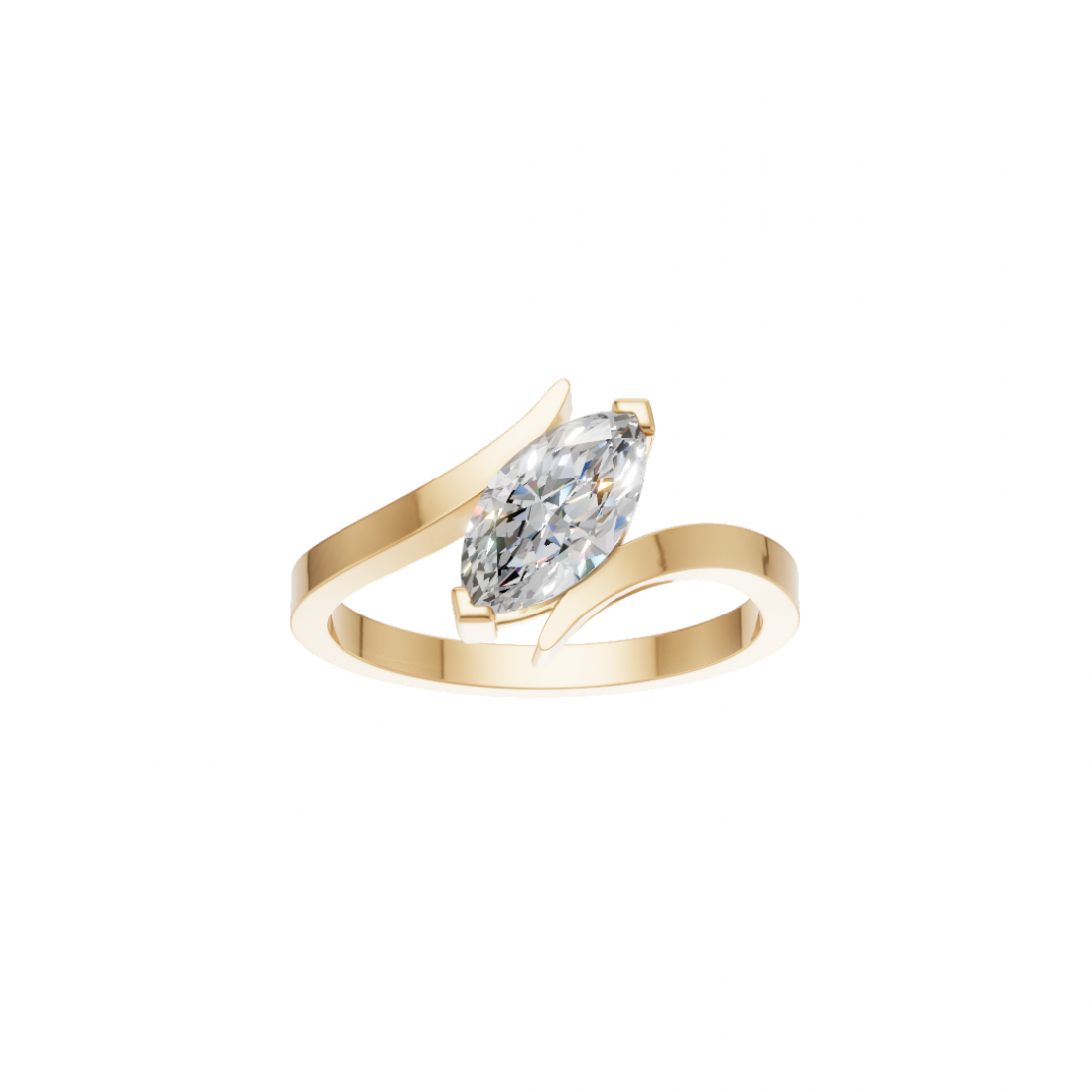 Marquise Diamond Tension-Style Ring Marquise Diamond Tension-Style Ring