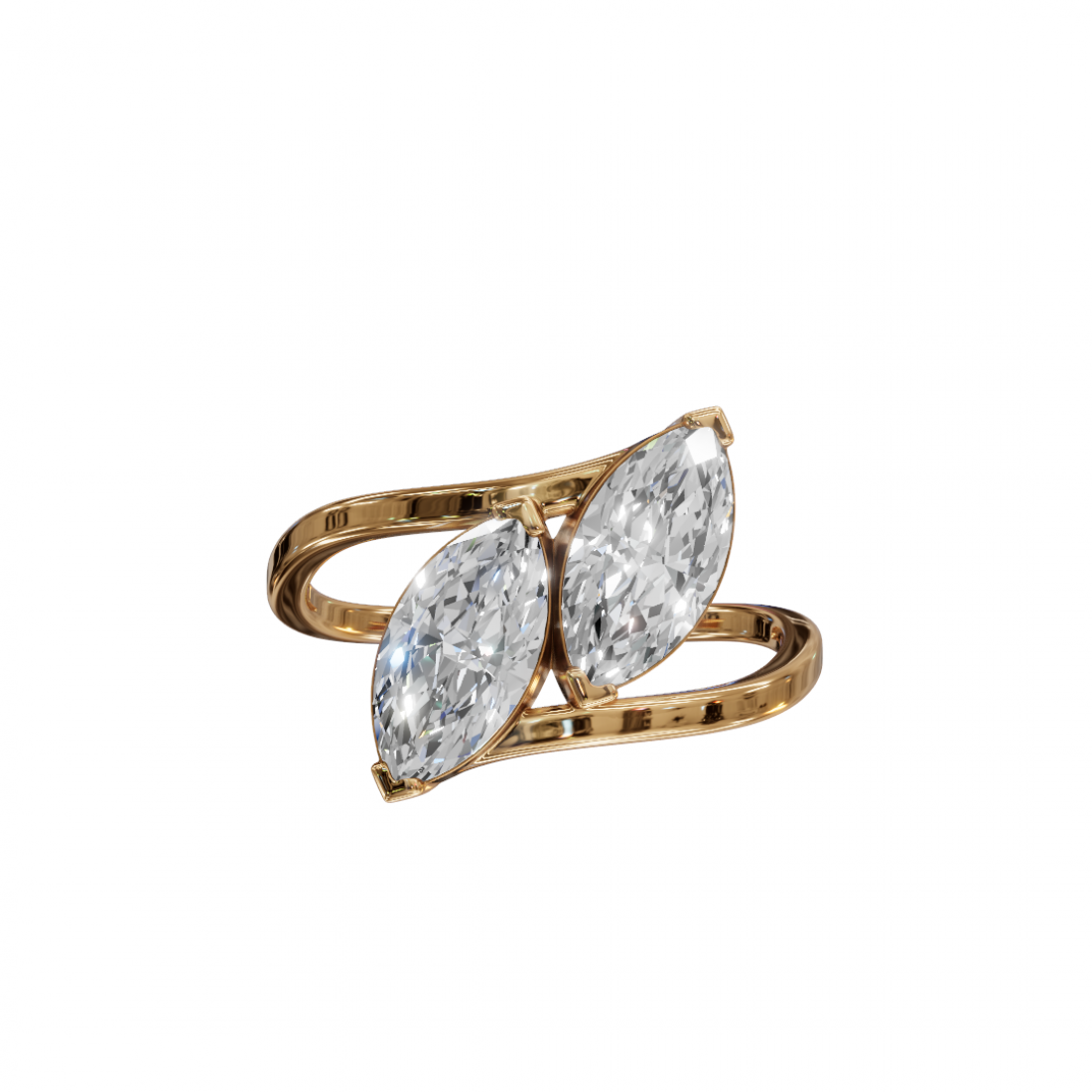 Toi Et Moi Marquise Diamond Ring