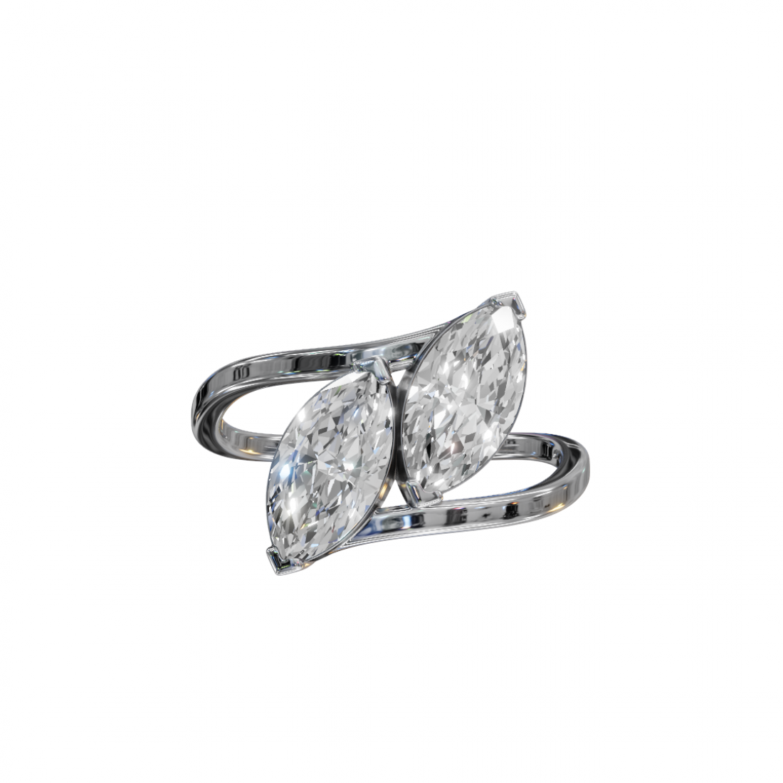 Toi Et Moi Marquise Diamond Ring