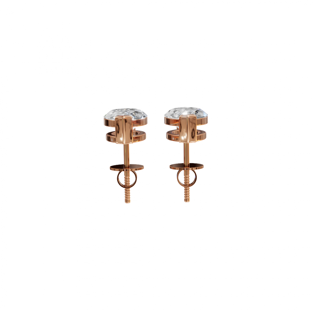 Marquise-Cut Diamond Stud Earrings